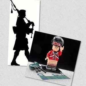 $3 Bagpiper guard buildings block figure. new in plastic.  $3 if bundled
